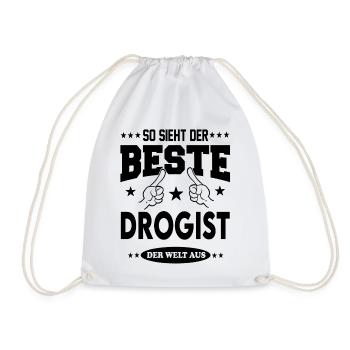 Drogist Der Beste der Welt Berufe  Arbeit - Turnbeutel - Weiß - Vorne