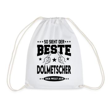 Dolmetscher Der Beste der Welt Berufe  Arbeit - Turnbeutel - Weiß - Vorne