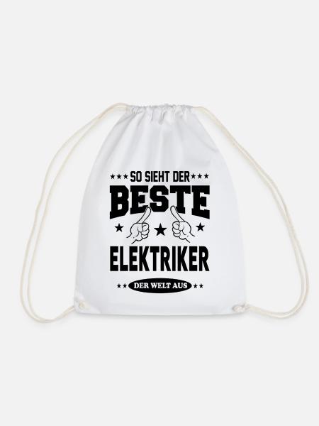 Elektriker Der Beste der Welt Berufe  Arbeit - Turnbeutel - Weiß