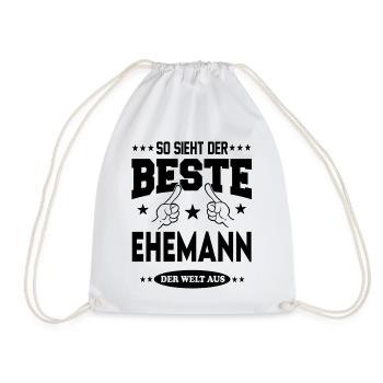 Ehemann Der Beste der Welt Hochzeit Paare Love - Turnbeutel - Weiß - Vorne