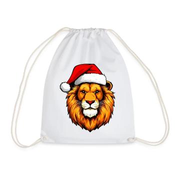 Weihnachten Löwe - Turnbeutel - Weiß - Vorne