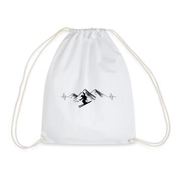 Herzschlag Skitzen - (S.K) - Drawstring Bag - white - Front