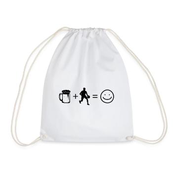 Beer Smile Face et Basketball 1 - - Sac de sport léger - blanc - Devant