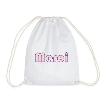 MAÎTRESSE. MAITRE. MERCI. MERCI MAÎTRESSE. MAITRE - Sac de sport léger - blanc - Devant