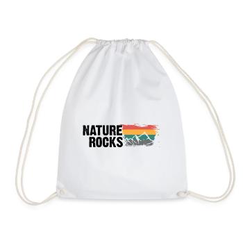 Roches naturelles - - Sac de sport léger - blanc - Devant