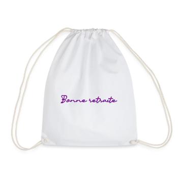 RETRAITE. RETRAITE. RETRAITEE. RETRAITE - Sac de sport léger - blanc - Devant