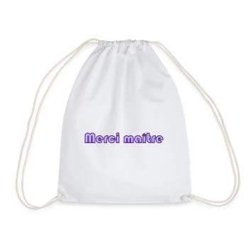 MAÎTRESSE. MAITRE. MERCI. MERCI MAÎTRESSE. MAITRE - Sac de sport léger - blanc - Devant