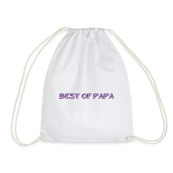 FATHERS DAY. HAPPY BIRTHDAY DAD. DAD. HAPPY HOLIDAY. - Drawstring Bag - white - Front