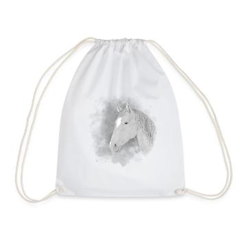 cheval - Sac de sport léger - blanc - Devant