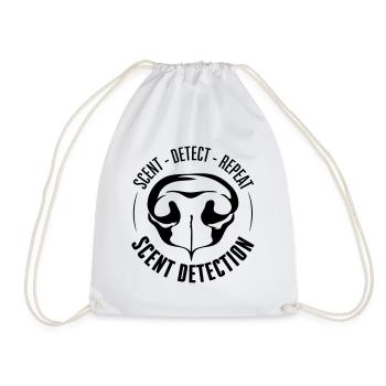 DÉTECTION DE PARFUM Chiens de dressage Chiens Recherche Chiens - Sac de sport léger - blanc - Devant
