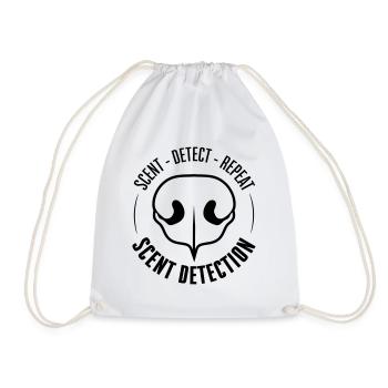 DÉTECTION DE PARFUM Chiens de dressage Chiens Recherche Chiens - Sac de sport léger - blanc - Devant