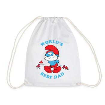 Schtroumpfs Design Citation Meilleur Père Du Monde - Sac de sport léger - blanc - Devant