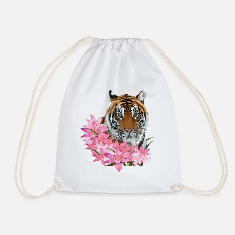 bengalischer Tiger - Turnbeutel - Weiß