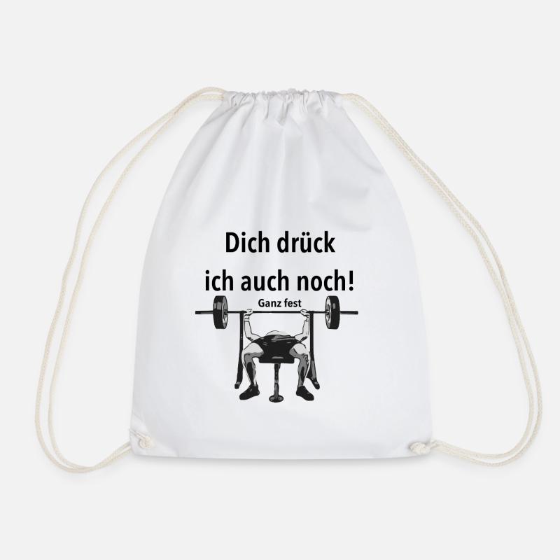 Dich_druck_ich_auch_noch - Turnbeutel - Weiß