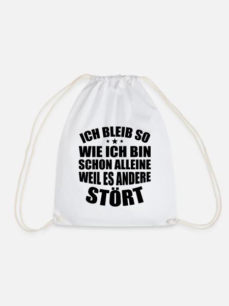 Selbstbewusster Humor - Turnbeutel - Weiß
