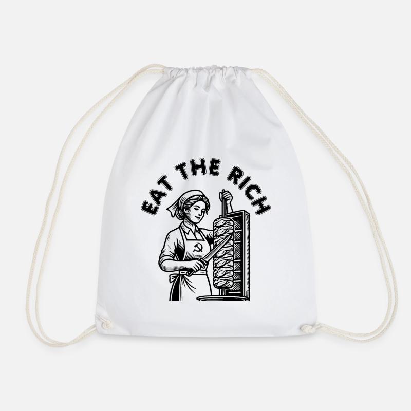Eat the rich - Turnbeutel - Weiß