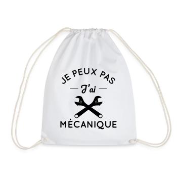 Je peux pas j'ai mécanique - Sac de sport léger - blanc - Devant