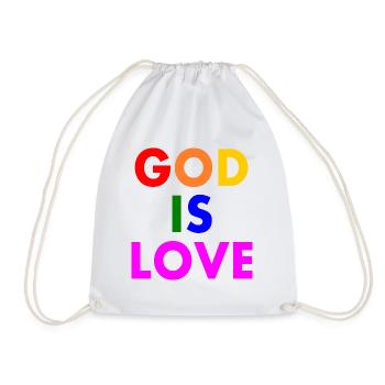 God is love - Turnbeutel - Weiß - Vorne