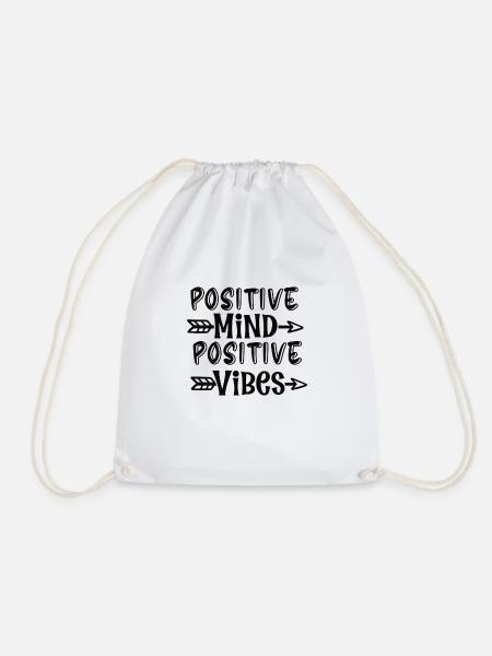 Positive Mind Positive Vibes - Turnbeutel - Weiß
