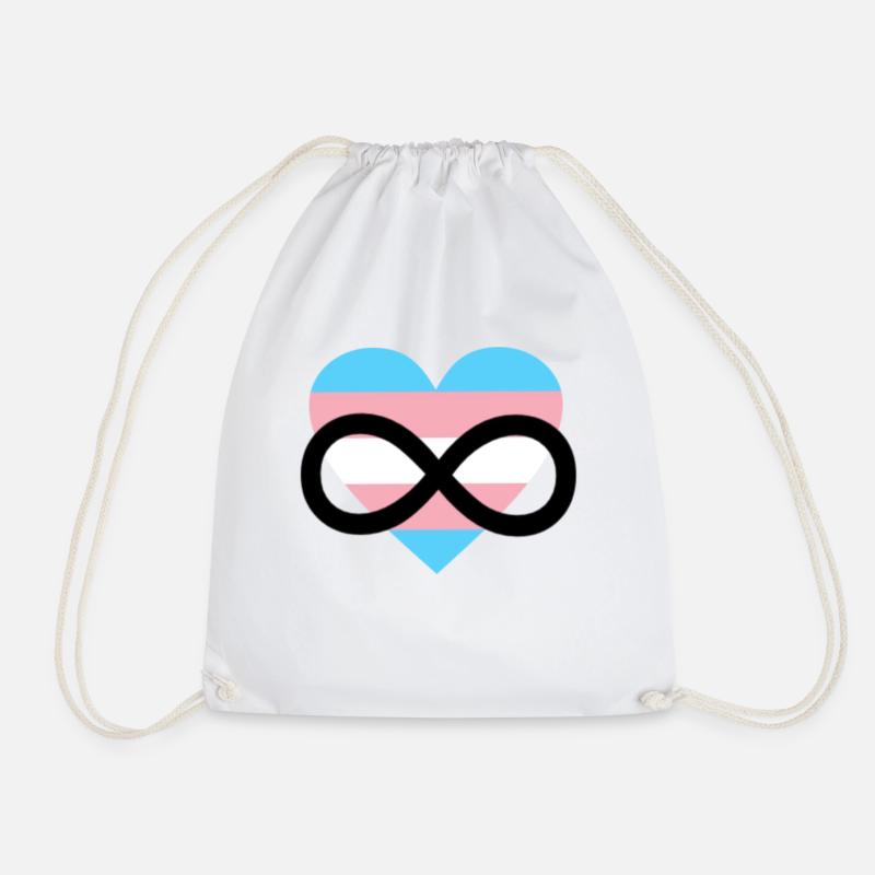 Trans Transgender Polyamory LGBTQ Pride - Turnbeutel - Weiß