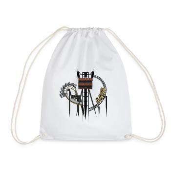 Alton Towers Thrilling Coaster Trio - Drawstring Bag - white - Front