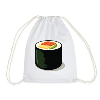 Japan Sushi Sensai Anime Manga Comic Fish Ramen 1 - Drawstring Bag - white - Front