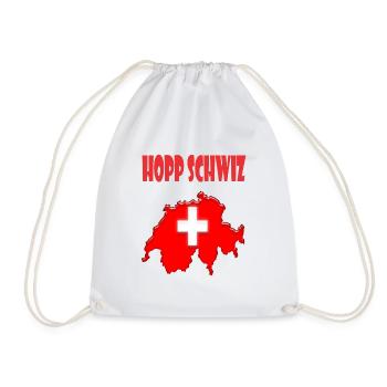 Schweiz Design - Turnbeutel - Weiß - Vorne
