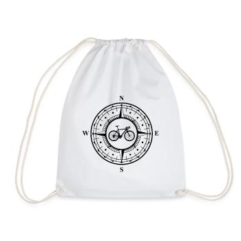 Vélo dans la boussole - - Sac de sport léger - blanc - Devant