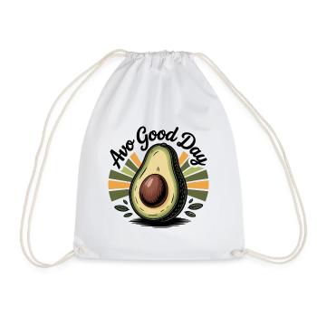 Avo Good Day - Drawstring Bag - white - Front
