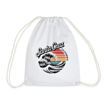 Sea Santa cruz California - Drawstring Bag - white - Front