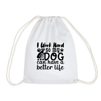 Citation de chien - Sac de sport léger - blanc - Devant