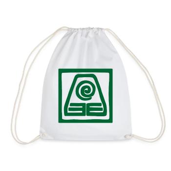 Symbole de la terre en carré - Sac de sport léger - blanc - Devant