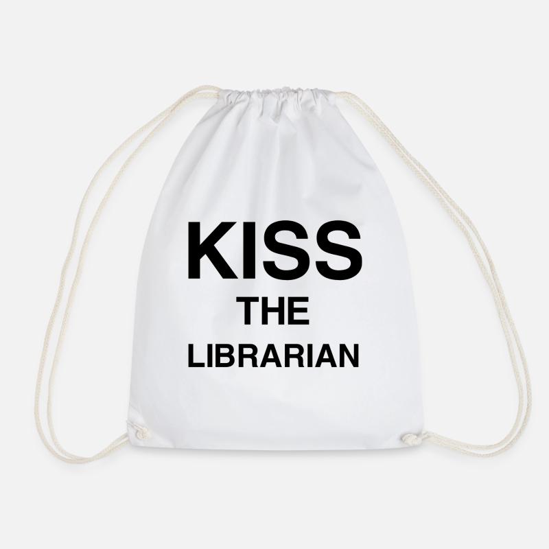 KÜSSEN SIE DIE BIBLIOTHEKARIN - Turnbeutel - Weiß