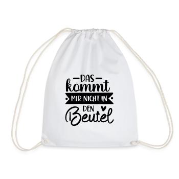 Einkaufen Bummeln Schoppen Einkaufzettel Supermark - Turnbeutel - Weiß - Vorne