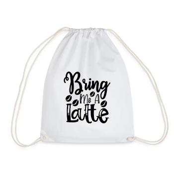 Apportez-moi un café au lait - Sac de sport léger - blanc - Devant