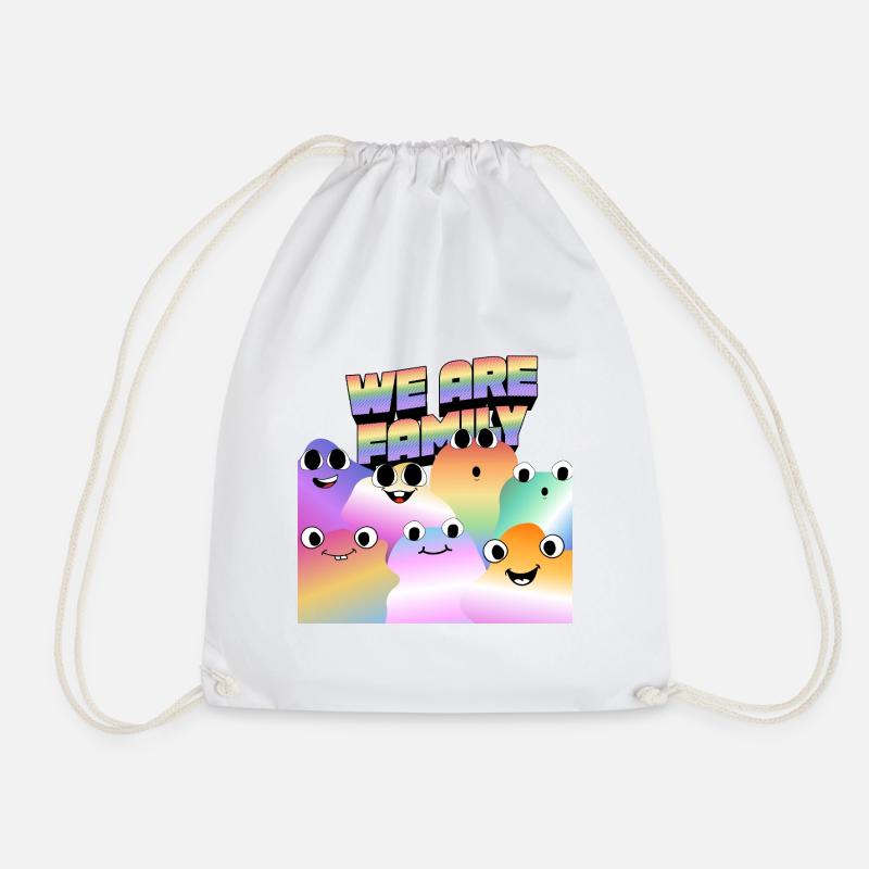 Pride Family - Drawstring Bag - white