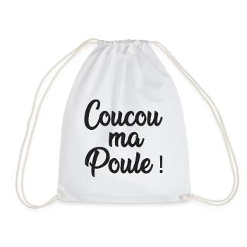 coucou ma poule - Sac de sport léger - blanc - Devant