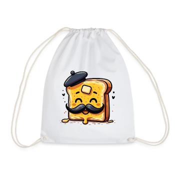 Petit-déjeuner Kawaii French Toast Lover Francophile - Sac de sport léger - blanc - Devant