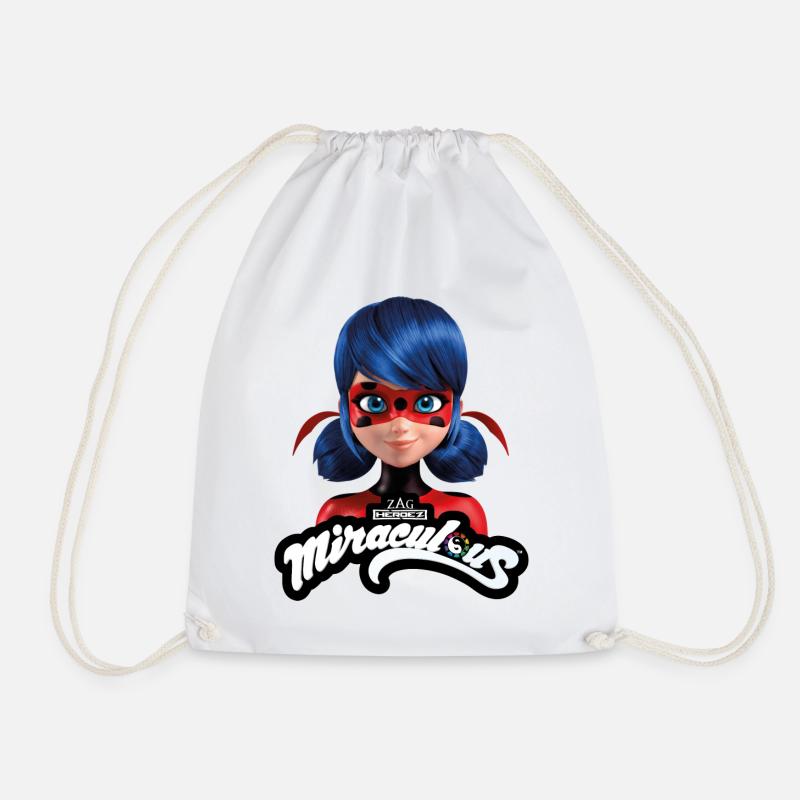Miraculous Ladybug Mit Logo - Turnbeutel - Weiß