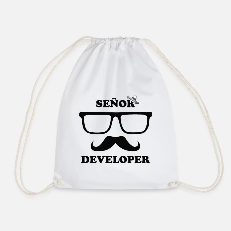 Senor / Senior Developer | Sombrero Entwickler - Turnbeutel - Weiß
