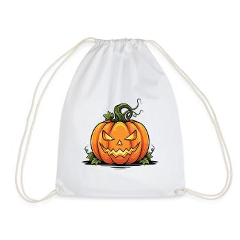 Citrouille d’Halloween effrayante - Sac de sport léger - blanc - Devant