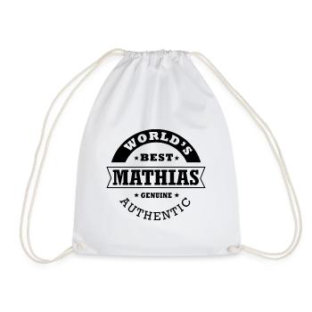 Mathias world s best cadeau prénom mathias - Sac de sport léger - blanc - Devant