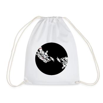 Astronaut friends - Drawstring Bag - white - Front