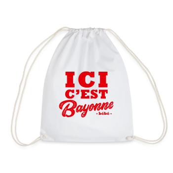 Bayonne Bayonnais fête fiera fêtes - Sac de sport léger - blanc - Devant