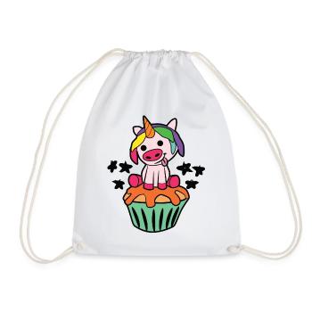 licorne - Sac de sport léger - blanc - Devant