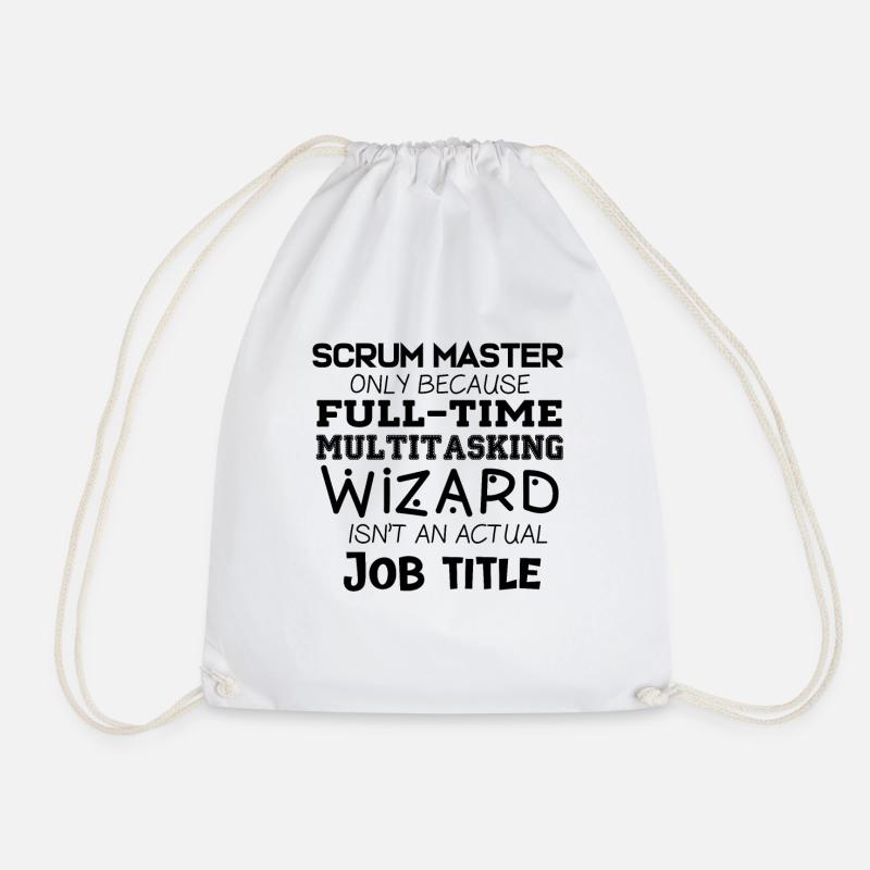 Scrum Master - Turnbeutel - Weiß