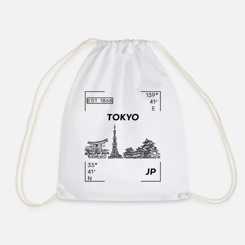 Tokyo - Turnbeutel - Weiß