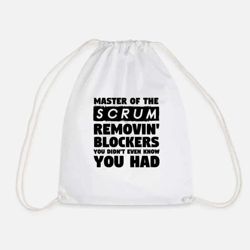 Scrum Master Agile Software Entwicklung - Turnbeutel - Weiß