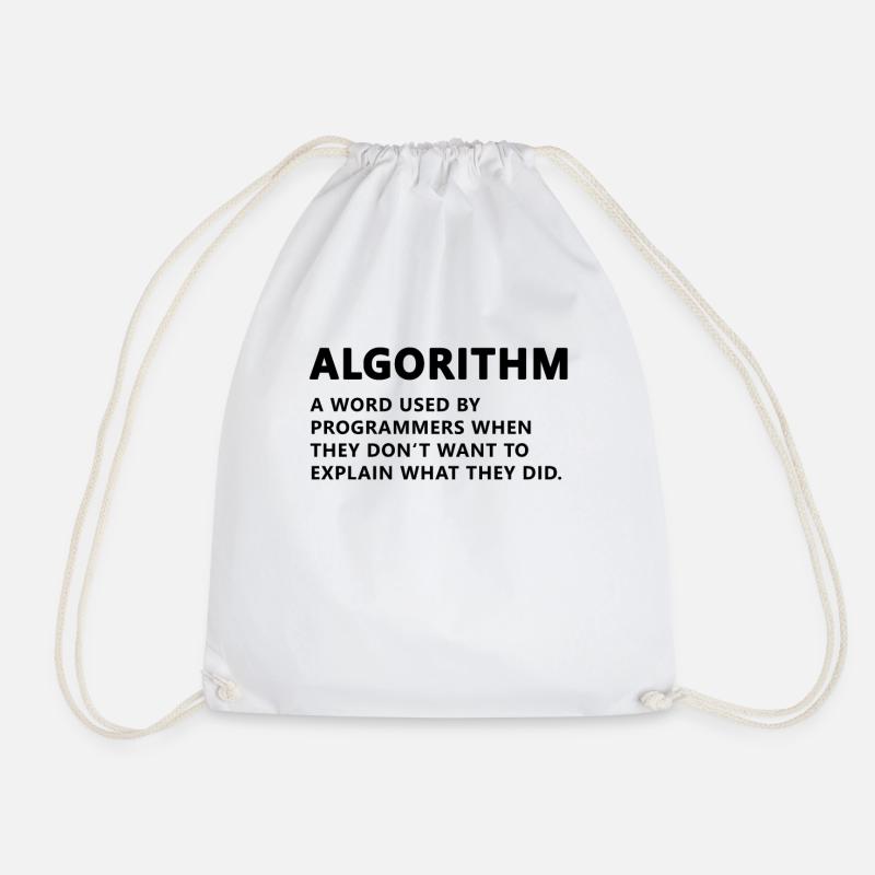 Programmierer Algorithmus Definition - Turnbeutel - Weiß