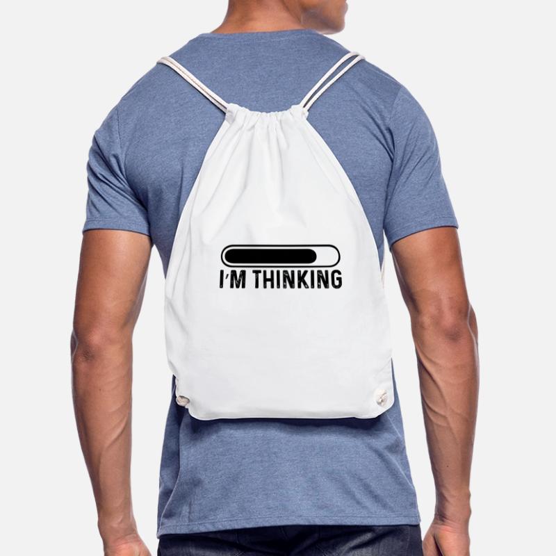 Coding Nerd Gamer I'm Thinking Programmer Drawstring Bag